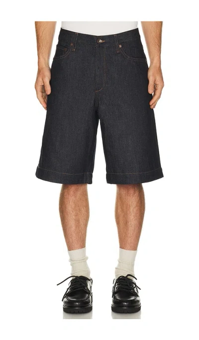 Rag & Bone Baggy Denim Short In Blue