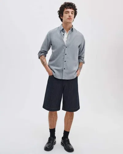 Rag & Bone Baggy Denim Shorts In Blue