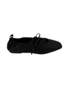 Rag & Bone Sophia Lace-up Leather Ballerina Flats In Black