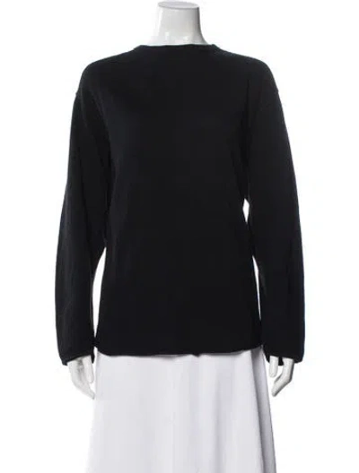 Pre-owned Rag & Bone Bateau Neckline Sweater In Black