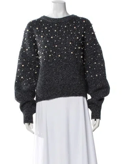 Pre-owned Rag & Bone Bateau Neckline Sweater In Blue