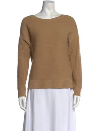 Pre-owned Rag & Bone Bateau Neckline Sweater In Neutral