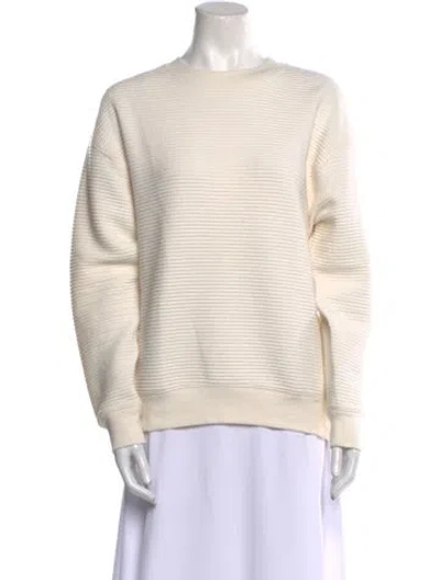 Pre-owned Rag & Bone Bateau Neckline Sweater In Neutral