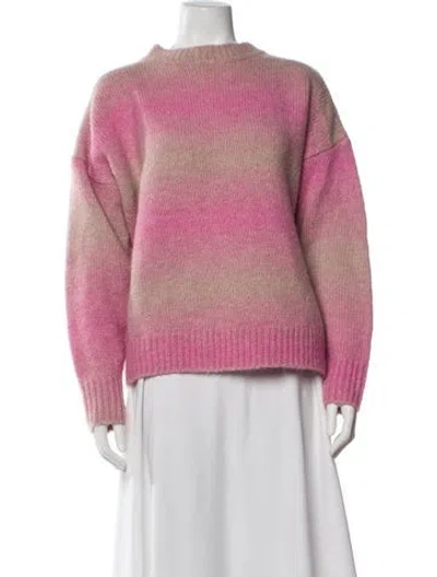 Pre-owned Rag & Bone Bateau Neckline Sweater In Pink