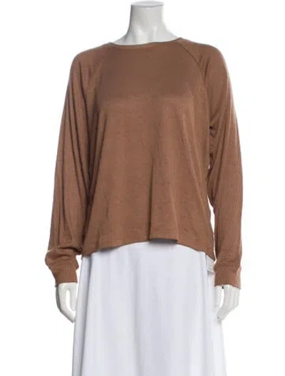 Pre-owned Rag & Bone Bateau Neckline Sweater W/ Tags In Brown