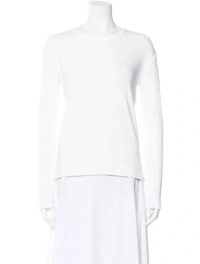 Pre-owned Rag & Bone Bateau Neckline Sweater In White
