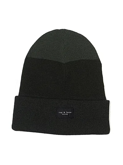 Pre-owned Rag & Bone Beanie Hat In Green