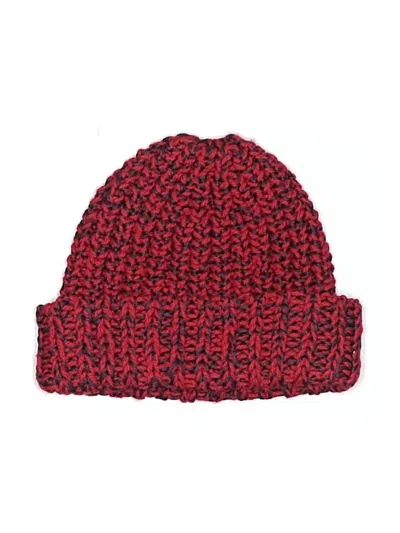 Pre-owned Rag & Bone Beanie Hat In Red