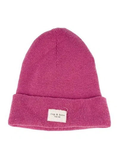 Pre-owned Rag & Bone Beanie In Pink