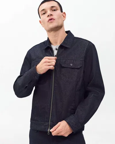 Rag & Bone Beau Denim Trucker Jacket In Black