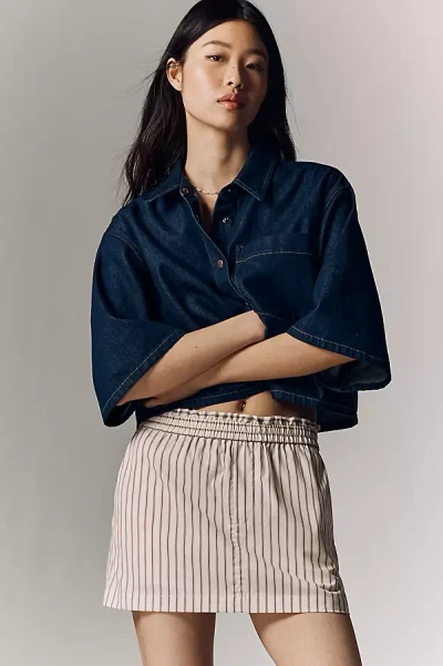 Rag & Bone Becca Cotton Skort In Multi