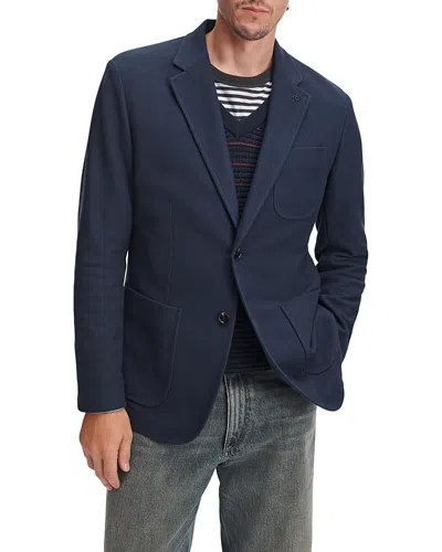 Rag & Bone Becker Cotton Knit Pique Sport Coat In Blue