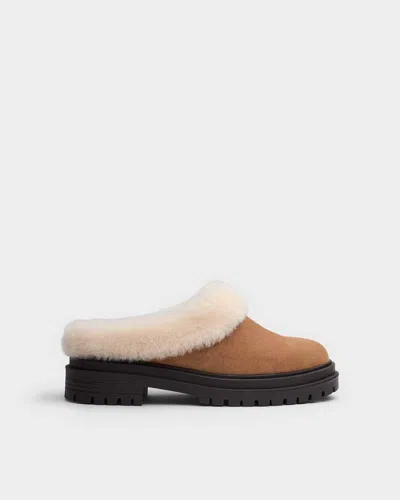 Rag & Bone Bedford Shearling Clog In Brown