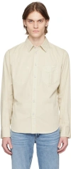 Rag & Bone Beige Arrow Shirt In Midgrey