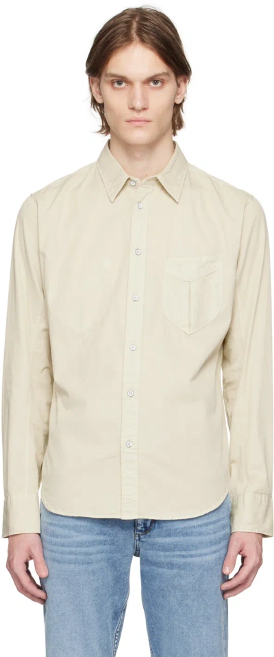Rag & Bone Beige Arrow Shirt In Midgrey