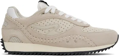 RAG & BONE BEIGE DRIFT RUNNER SNEAKERS