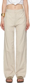Rag & Bone Beige Fern Trousers In Beige