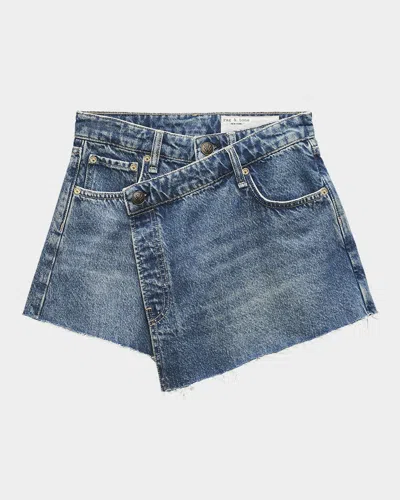 RAG & BONE BELINA CROSSOVER DENIM SKORT