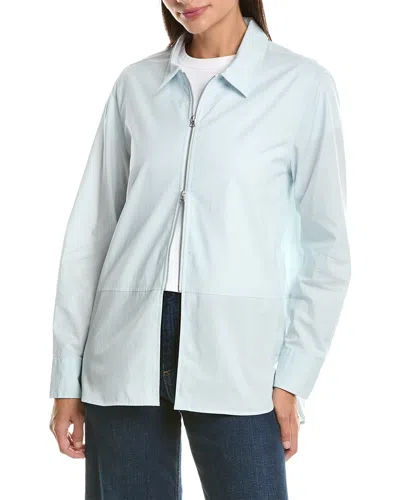 Rag & Bone Bella Poplin Shirt In Blue