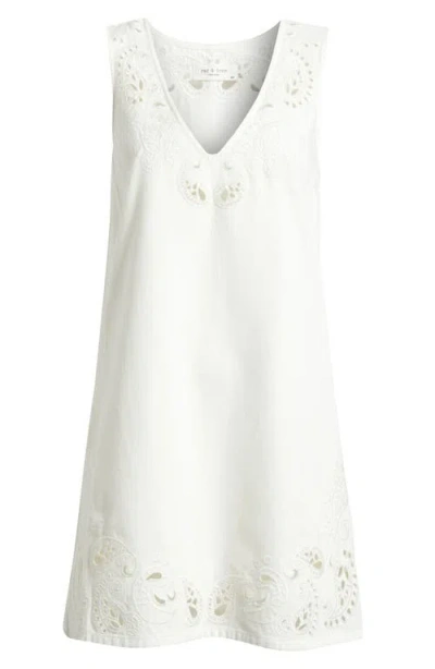 Rag & Bone Belle Eyelet Sleeveless Minidress
