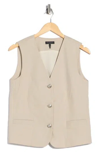 Rag & Bone Belle Three Button Vest In Neutral