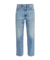 Rag & Bone Harlow Mid-rise Ankle Straight Jeans In Blue