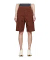 Rag & Bone Belt Loop Shorts In Brown
