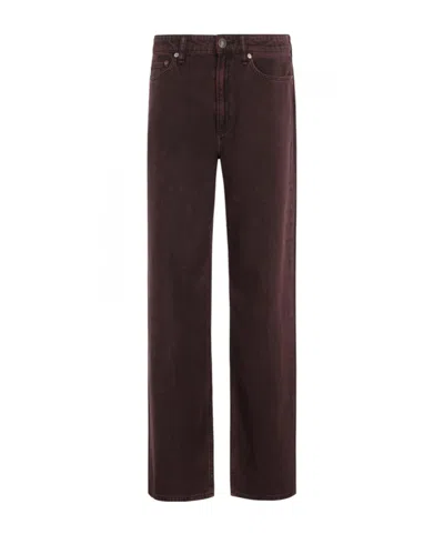 Rag & Bone Belt Loops Slacks In Burgundy