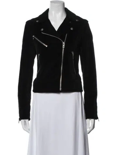 Pre-owned Rag & Bone Biker Jacket In Blue
