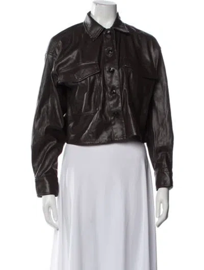 Pre-owned Rag & Bone Biker Jacket In Brown