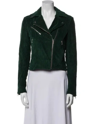 Pre-owned Rag & Bone Biker Jacket In Green