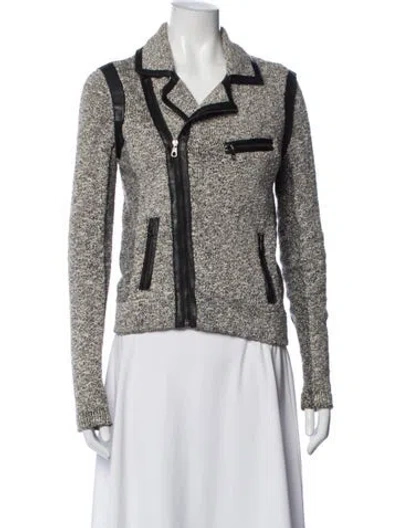 Pre-owned Rag & Bone Biker Jacket In Neutrals