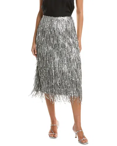 Rag & Bone Billie Sequin Midi Skirt In Metallic