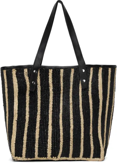 Rag & Bone Black & Beige Daily Tote In Blkmult