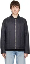 Rag & Bone Asher Quilted Shell Jacket In Blk