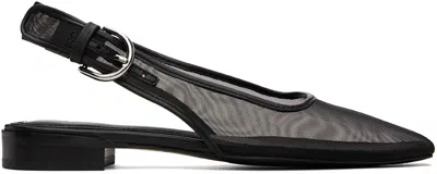 RAG & BONE BLACK ASTRA SLINGBACK BALLERINA FLATS
