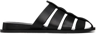 RAG & BONE BLACK BEAU FISHERMAN SLIDES