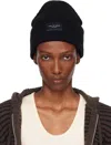 Rag & Bone Black Blake Wool Beanie In Black
