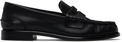 Rag & Bone Black Carter Leather Loafers In Blk