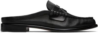 Rag & Bone Black Carter Leather Mule Loafers