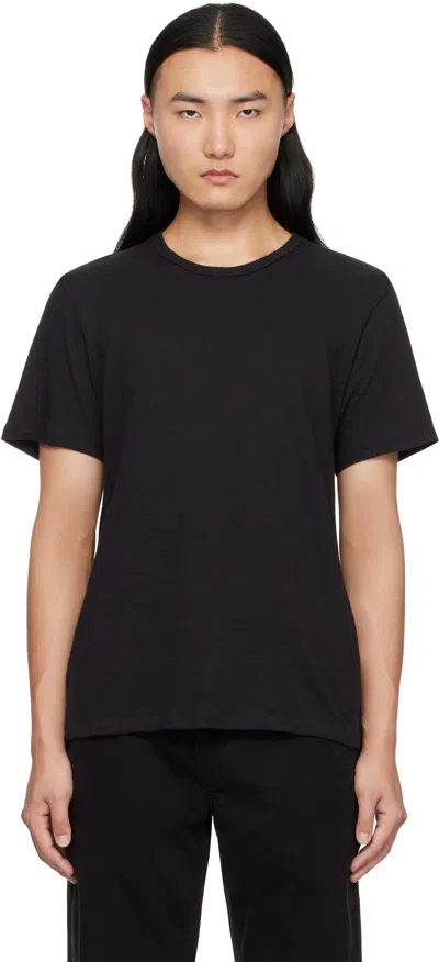 Rag & Bone Black Classic Flame T-shirt In Jetblk