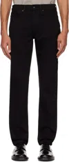 Rag & Bone Black Fit 2 Slim Fit Jeans In Black