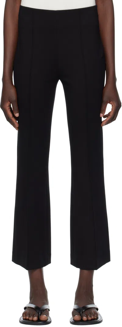 RAG & BONE BLACK IRINA KICK FLARE TROUSERS