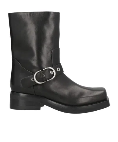 Rag & Bone Jax Moto Buckle Leather Boot In Brown