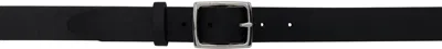 Rag & Bone Black Leather Boyfriend Belt In Blk