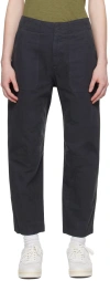 Rag & Bone Black Leyton Trousers In Black