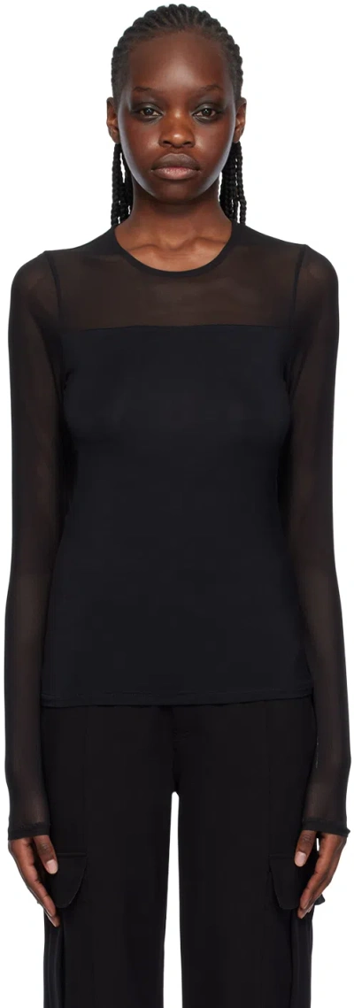 Rag & Bone Black Luca Long Sleeve T-shirt