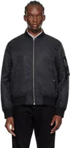 Rag & Bone Black Manston Bomber Jacket In Black