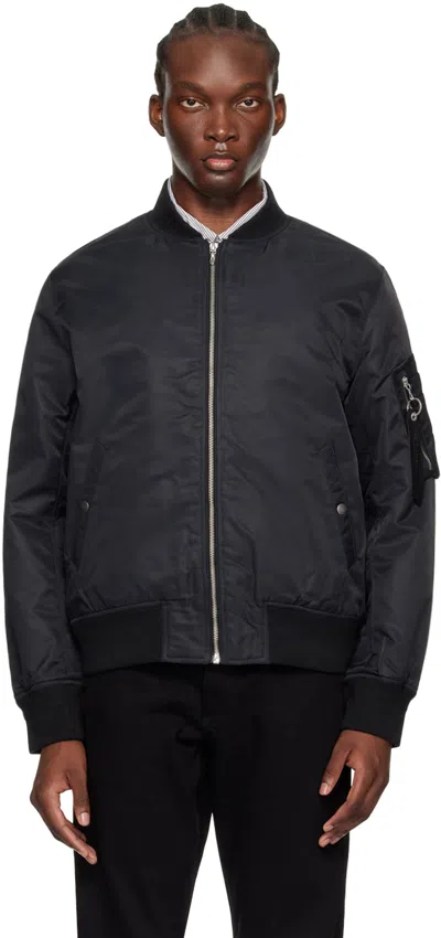 Rag & Bone Black Manston Bomber Jacket