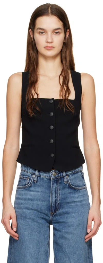 RAG & BONE BLACK MARIANA VEST